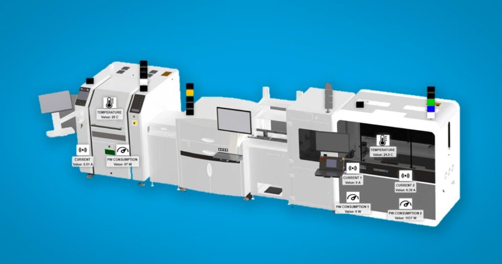 monitoraggio linea di produzione