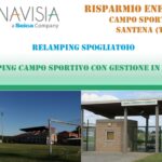 Relamping campo sportivo- Risparmio energetico -Lampade LED- Efficienza Canavisia